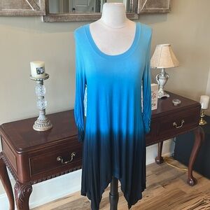 Philosophy Blue Hombre Knit Shark Bite Tunic
